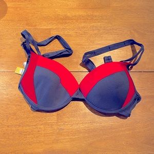 Lole red/grey bikini top